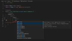 Global symbols are shown in the suggestion list