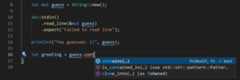 Smart completion for Rust String member