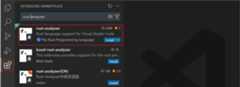 rust-analyzer extension in the Extensions view