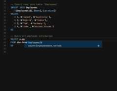 tsql intellisense