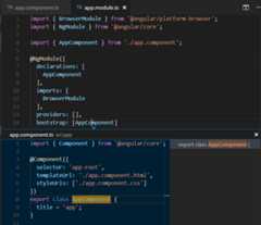 angular peek definition