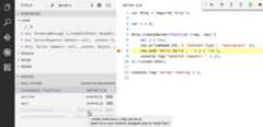 Skipped source is dimmed in call stack view