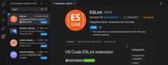 ESLint extension