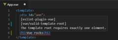 Vue linting