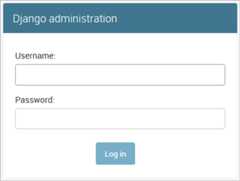 Django tutorial: default Django login prompt