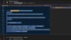 Django tutorial: Peek Definition showing the Flask class inline