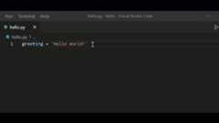 Hello World Example for IntelliSense