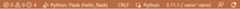 Flask tutorial: appearance of the debugging status bar
