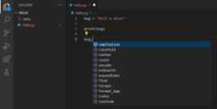 IntelliSense appearing for a variable whose type provides methods