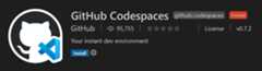 GitHub Codespaces extension