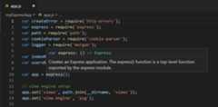 Express app.js hover