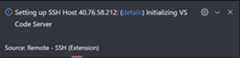 Initializing VS Code Server