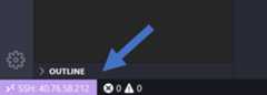 SSH indicator in Status bar