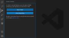 Clone Repository button in the Source Control view