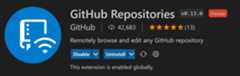 GitHub Repositories extension