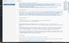 Author commit message in a full text editor