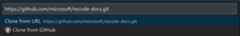 set repository URL