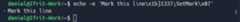 When the sequence is written to the terminal a small grey circle will appear to the left of the command, with a matching annotation in the scroll bar
