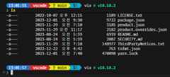 Sticky scroll will show the command at the top of the terminal viewport