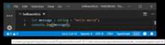 TypeScript status bar version
