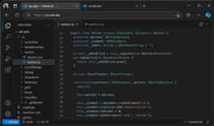 vscode.dev in an Edge browser tab