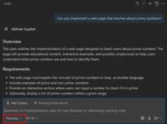 Screenshot of the custom chat mode selected in the Chat view.