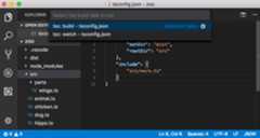 Build and watch tasks for a tsconfig.json file