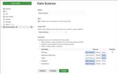 Screenshot that shows the Profiles editor.