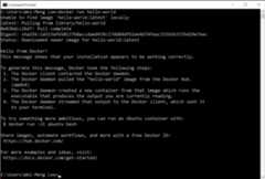 Figure 8 : Trying Docker for the first time