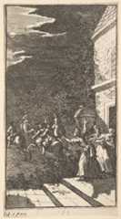 The New Metamorphosis, Plate 3: The Bandits Abduct Camilla, William Hogarth (British, London 1697–1764 London), Etching and engraving