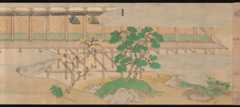 Scene from The Illustrated Legends of Jin’ōji Temple (Jin’ōji engi emaki), Section of a handscroll; ink and color on paper, Japan