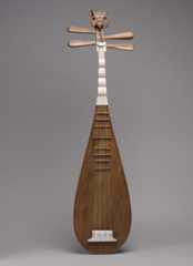 Pipa (琵琶 ), Jiu-cheng  Chinese, Wood, ivory, bone, gut, Chinese