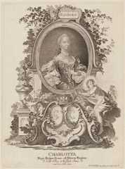 Charlotte of Mecklenburg-Strelitz, by and published by Johann Esaias Nilson - NPG D15325
