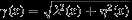 $\gamma ({\boldsymbol{x}})=\sqrt{{\lambda }^{2}({\boldsymbol{x}})+{\eta }^{2}({\boldsymbol{x}})}$