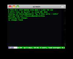 gnu screen screenshot