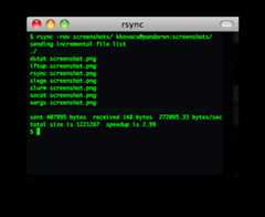 rsync screenshot