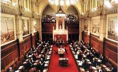 The Senate Chamber, or the "Red Chamber"