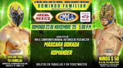 CMLL Domingo Familiar Results (11/23/2025): Máscara Dorada vs. Komander, Gran Guerrero vs. The Beast Mortos, More