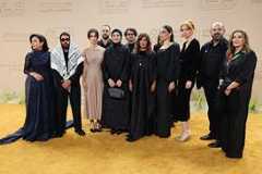 The team from 'The Voice Of Hind Rajab', including director Kaouther Ben Hania (sixth right)