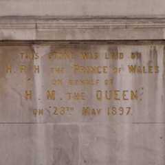 Moorfields Eye Hospital - foundation stone