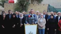 Faili Kurds' community leaders speak at a press conference. (Photo: Kurdistan24)