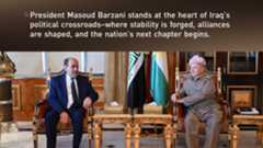 President Masoud Barzani, KDP Leader, L, Nouri al-Maliki, head of the State of Law Coalition, in Pirmam, Erbil, Nov. 22, 2025. (Photo: Kurdistan24)