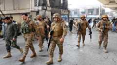 Army personnel inspect the suicide attack site outside the border force headquarters in Peshawar, Pakistan, Nov. 24, 2025. (Photo: AFP)