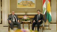 Kurdistan Region President Nechirvan Barzani (right) during his meeting with Ayad Allawi, President of the Iraqi National Accord, Nov. 24, 2025. (Photo: Kurdistan Region Presidency)