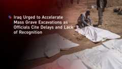 Mass grave excavations. (Photo: Designed by Kurdistan24)