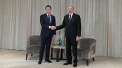 Nechirvan Barzani, President of the Kurdistan Region (L), and Ilham Aliyev, President of Azerbaijan (R), during his meeting with Jonathan Powell, National Security Adviser of the United Kingdom, Feb. 13, 2026. (Photo: Kurdistan Region Presidency)