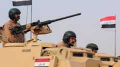 Iraqi soldiers sit in military tanks during Army Day celebrations, at the Camp Taji military base north Baghdad, on Jan. 6, 2025. (AFP)