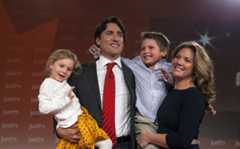 Justin Trudeau and family (2013)