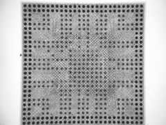 X-ray image of the Apple A4 processor