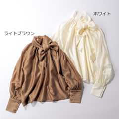 [Myu]リボンセミシアーブラウス